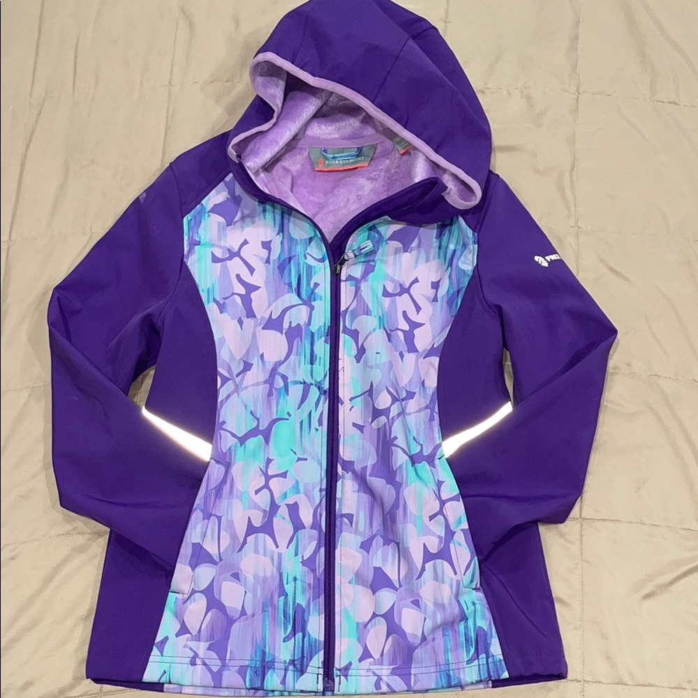 Free Country Lavender Fleece Rain Jacket